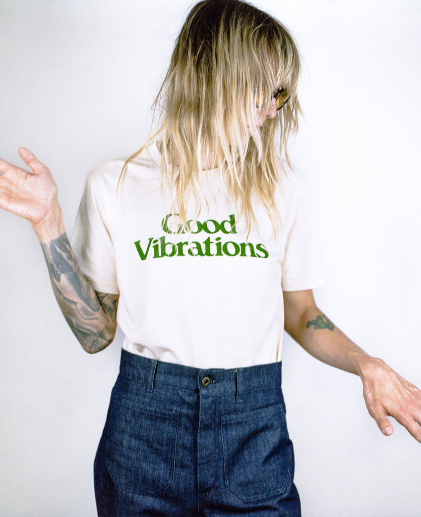 Good Morning Keith Good Vibrations natural unisex vintage organic T-shirt 